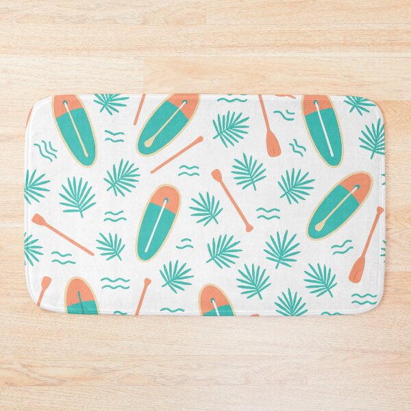Item preview, Tropical Paddle Board Seamless Pattern designed and sold by SassyArtistry.