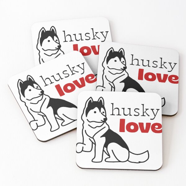 Item preview, Husky Love Dog Cartoon Cute Design designed and sold by Studio Sonder.