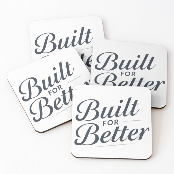 Item preview, Built for Better – Modern Motivational Typography T-Shirt designed and sold by Faithline Studio.