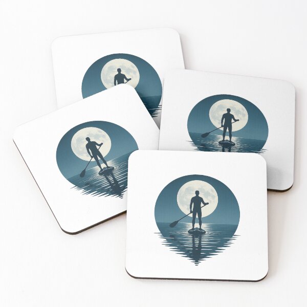 Item preview, Moonlight Paddle Board Reflection designed and sold by SassyArtistry.