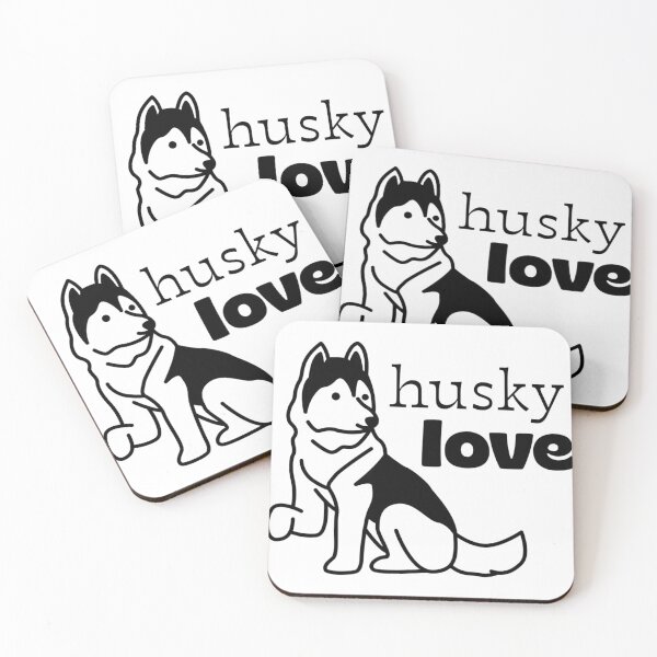 Item preview, Husky Love Dog Cartoon Cute Design designed and sold by Studio Sonder.