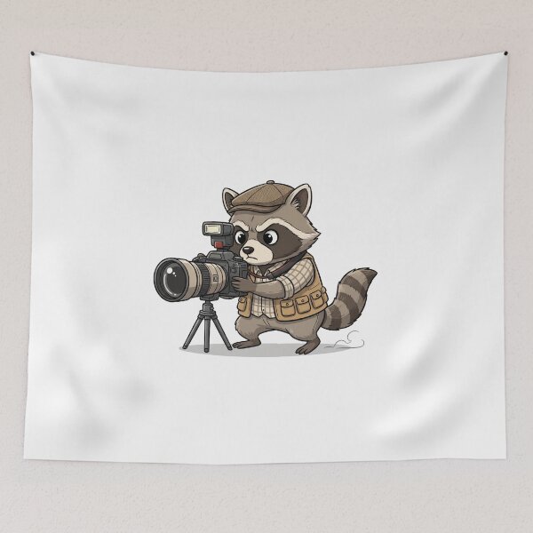 Item preview, Raccoon Photographer – Capture the Wild ?? designed and sold by MzulhilmiZam.