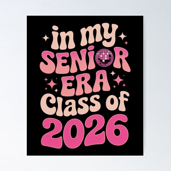 Item preview, In My Senior Era Class of 2026 Disco Design designed and sold by Gogetgiggles.