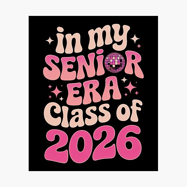 Item preview, In My Senior Era Class of 2026 Disco Design designed and sold by Gogetgiggles.