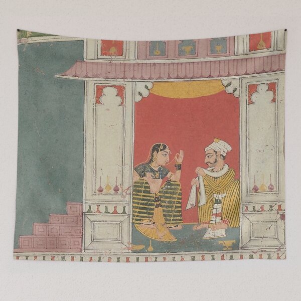 Item preview, A Heroine and Her Lover in a Pavilion designed and sold by AnimaliaStar.