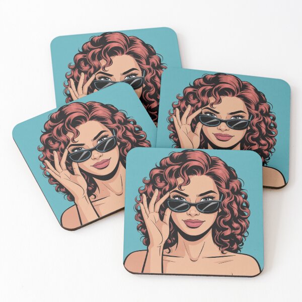 Item preview, Showgirl - sunglasses and curls designed and sold by Sprayline.