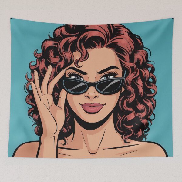 Item preview, Showgirl - sunglasses and curls designed and sold by Sprayline.