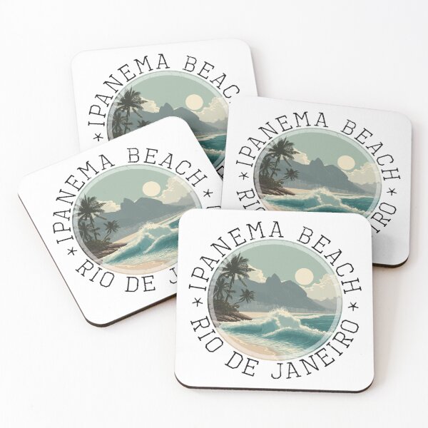 Item preview, Ipanema Beach – Rio de Janeiro (with Black Lettering) designed and sold by VelvetRoom.