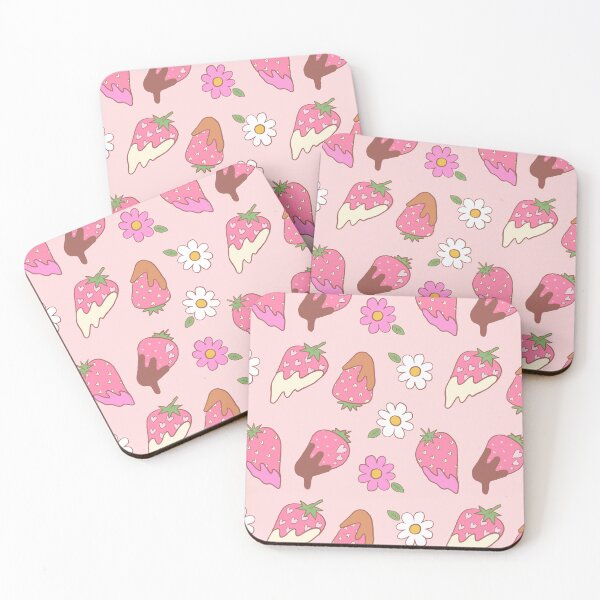 Item preview, Chocolate coated strawberries (Light pink) designed and sold by HarunaMcDesigns.