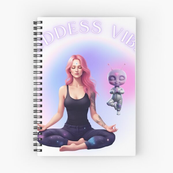 Item preview, Goddess Vibes Meditating Starseed with Alien designed and sold by Awaken With Tara.