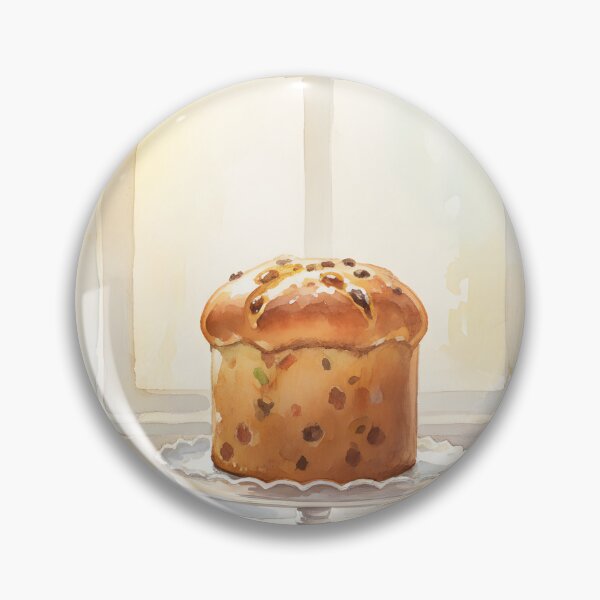 Item preview, A single sweet bread on a cake stand in front of a bright window designed and sold by homydesign.