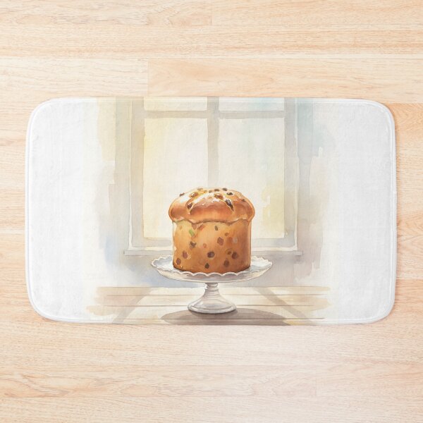 Item preview, A single sweet bread on a cake stand in front of a bright window designed and sold by homydesign.