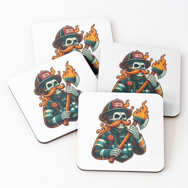 Item preview, Skeleton Firefighter designed and sold by stephenflashart.