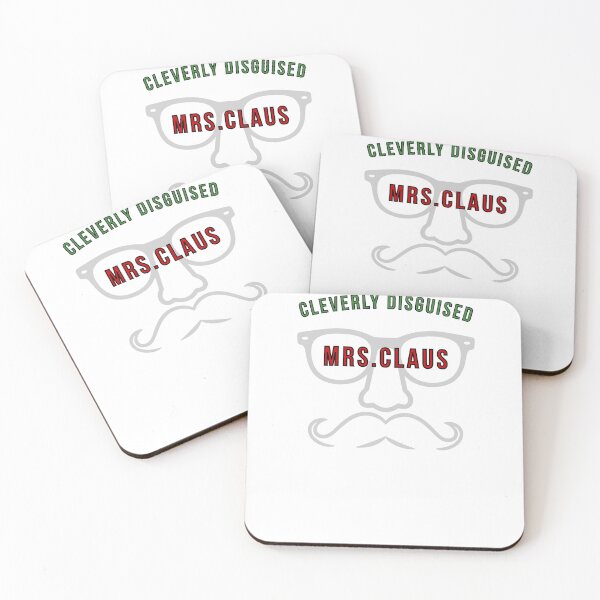 Item preview, Cleverly Disguised Mrs. Claus T-Shirt – Funny Christmas Tee (light fabric) designed and sold by FunFictionStories.