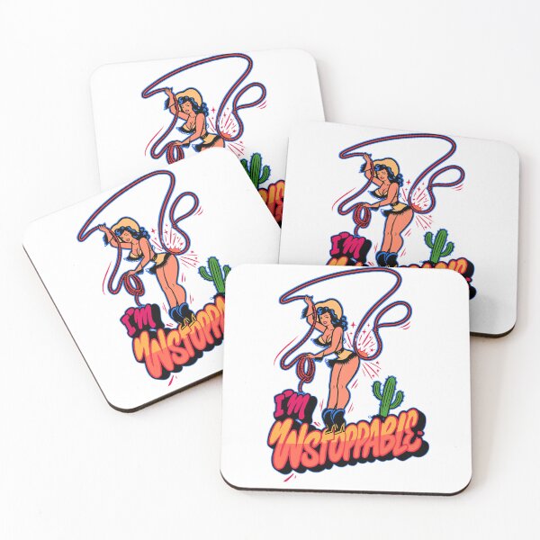 Item preview, Unstoppable Cowgirl – Retro Illustration designed and sold by ANIKO STORE.