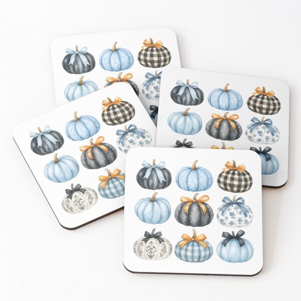 Item preview, Blue Bow Pumpkin designed and sold by stephenflashart.