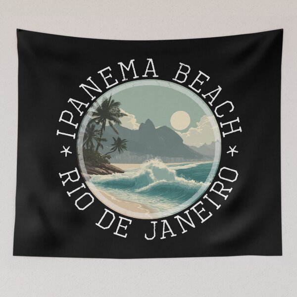 Item preview, Ipanema Beach – Rio de Janeiro (with White Lettering) designed and sold by VelvetRoom.