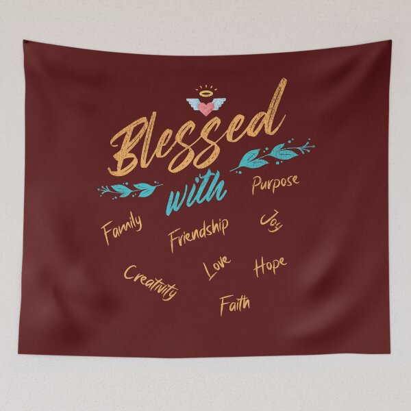 Item preview, Blessed life designed and sold by Wicked Wolf Poker.