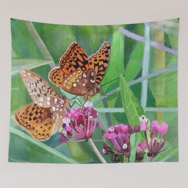 Item preview, Fritillaries on Joe Pye Weed designed and sold by JudysArtCompany.