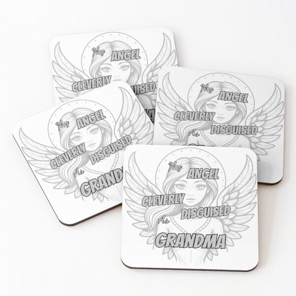 Item preview, My Angel is Cleverly Disguised as my Grandma T-Shirt – Family Gift designed and sold by FunFictionStories.