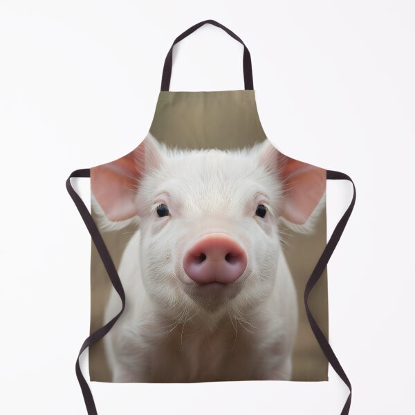 Item preview, Adorable close-up portrait of a young pink piglet with large ears designed and sold by homydesign.