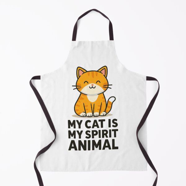 Item preview, Funny Cat T-Shirt Design – "My Cat is My Spirit Animal" Cartoon Style designed and sold by CuteOasis.