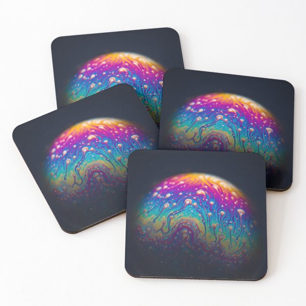 Item preview, Macro Shot of a Brightly Colored Soap Bubble Surface designed and sold by homydesign.