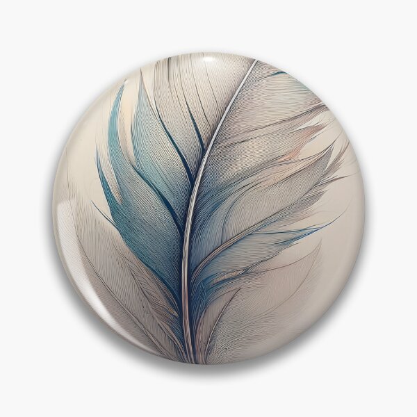 Item preview, Single Blue Feather with Soft Edges designed and sold by homydesign.