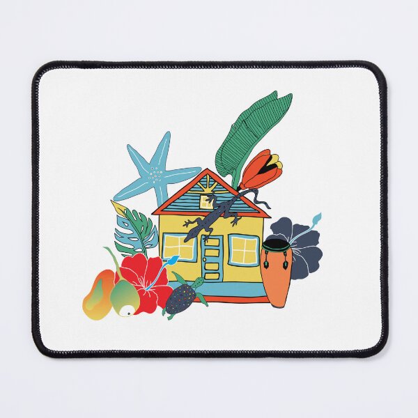 Item preview, Caribbean folk art for Jamaica Independence day designed and sold by RosebudTextilesArt.