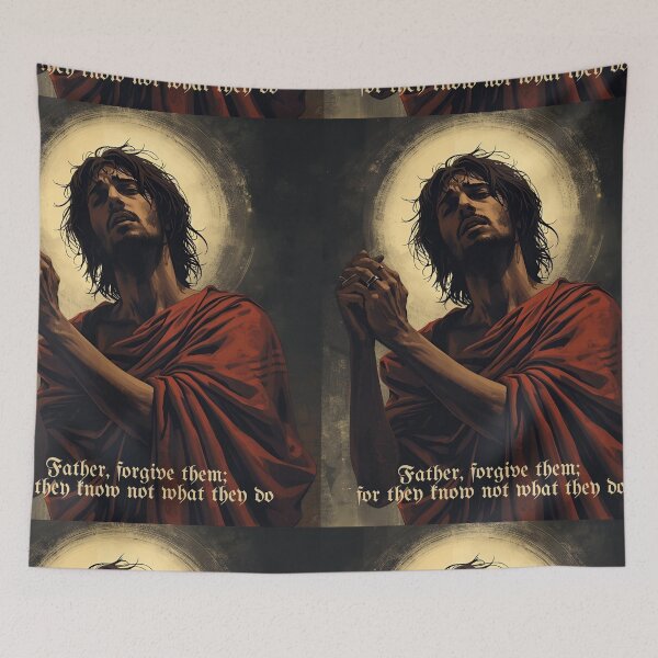 Item preview, "Father, forgive them; for they know not what they do." JesusChrist quote, Holy Bible designed and sold by Filologica.