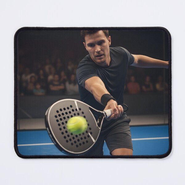 Item preview, A man playing a forehand shot in a padel match designed and sold by homydesign.
