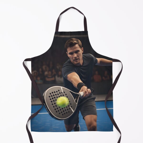Item preview, A man playing a forehand shot in a padel match designed and sold by homydesign.