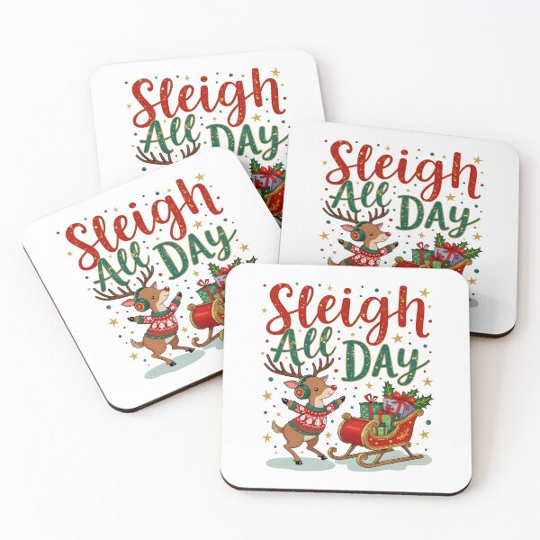 Item preview, Sleigh All Day T-Shirt | Funny Dancing Reindeer Christmas Tee designed and sold by relso.