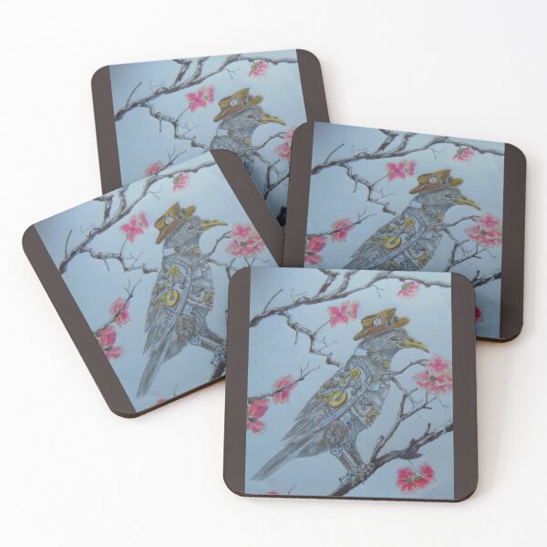 Item preview, Cherry Blossom Crow designed and sold by JoyfulNiftyArt.