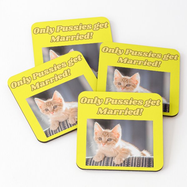Item preview, ONLY PUSSIES GET MARRIED! designed and sold by DiViNE WiTHiN.