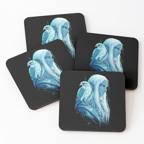 Item preview, Celestial Elf and Falcon – Mystic Fantasy Art designed and sold by TicoTuftCR.