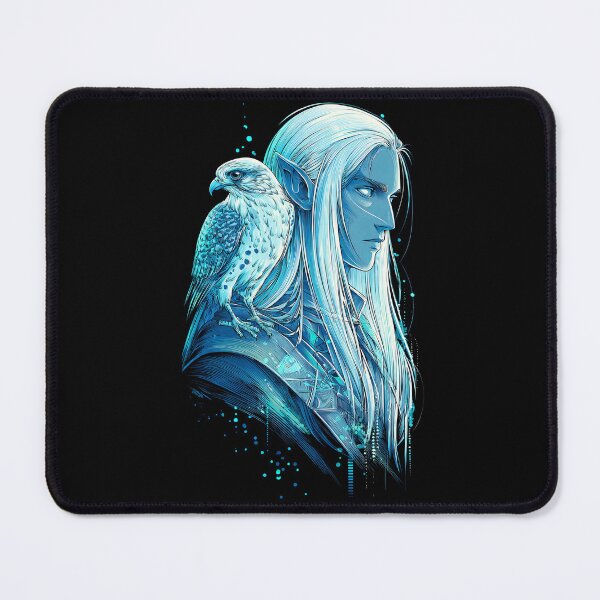 Item preview, Celestial Elf and Falcon – Mystic Fantasy Art designed and sold by TicoTuftCR.