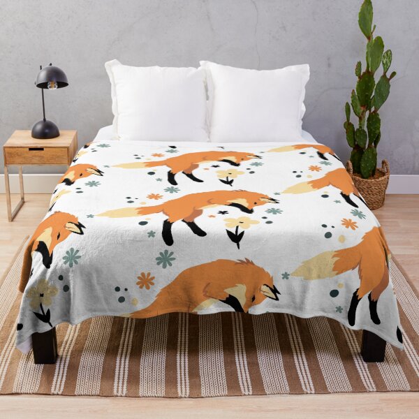 Item preview, Jumping Fox in Flowering Meadow designed and sold by Sunriya.