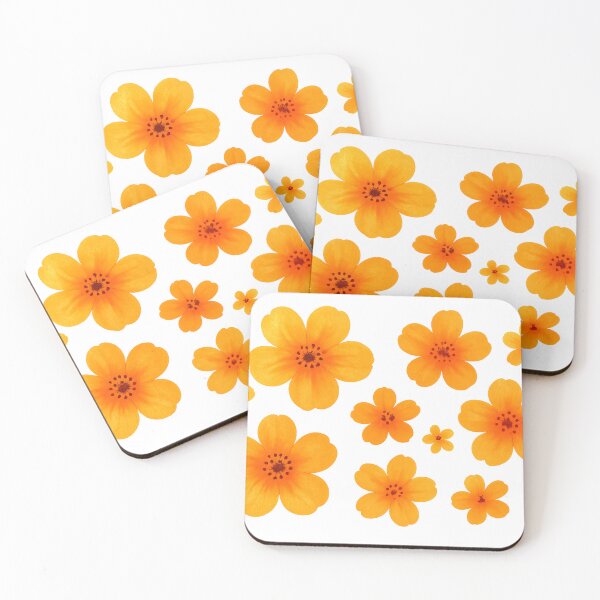 Item preview, Orange Wildflower Blossom Set designed and sold by SassyArtistry.