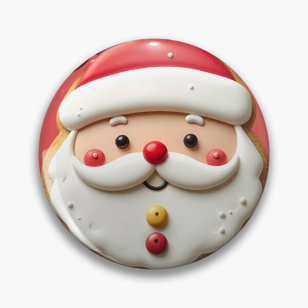 Item preview, Gingerbread Santa Claus Cookie - Cute Frosted Christmas Baking Treat designed and sold by AOG-DESIGNS.