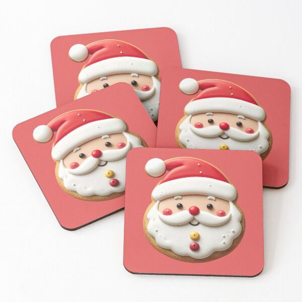 Item preview, Gingerbread Santa Claus Cookie - Cute Frosted Christmas Baking Treat designed and sold by AOG-DESIGNS.
