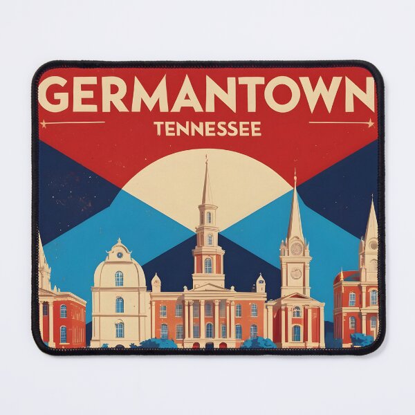 Item preview, Germantown Tennessee 1950s USA Vintage Travel Tourism designed and sold by TravelersGems.