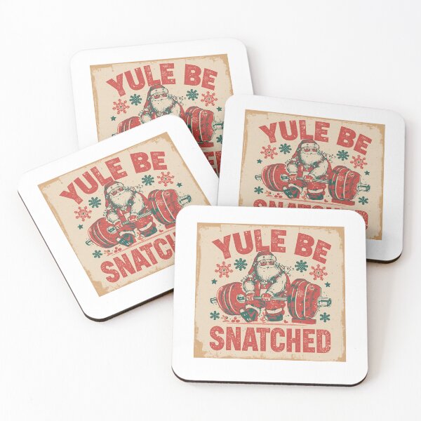 Item preview, Yule be Snatched funny CrossFit Santa graphic Christmas designed and sold by MoGhoine.