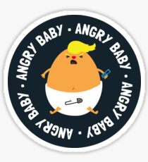 Funny Angry Baby - Trump Baby Sticker