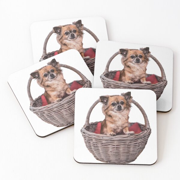 Item preview, Cute Chihuahua in a basket by elbvue designed and sold by elbvue.