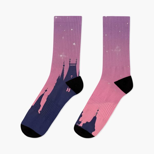 Item preview, Crystal Castle Silhouette – Minimal Fairytale Vector under Starry Sky designed and sold by Valeree Store.