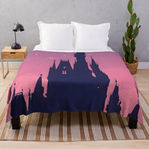Item preview, Crystal Castle Silhouette – Minimal Fairytale Vector under Starry Sky designed and sold by Valeree Store.
