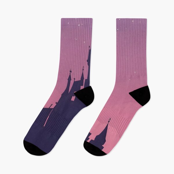 Item preview, Dreamy Purple Castle Art – Magical Fairytale Landscape Design designed and sold by Valeree Store.
