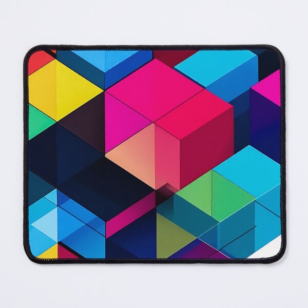Item preview, Color Cubic Harmony – Geometric Glass Design designed and sold by NizuCaCi.