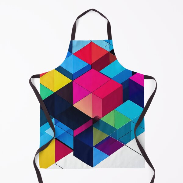 Item preview, Color Cubic Harmony – Geometric Glass Design designed and sold by NizuCaCi.